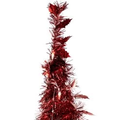 6' Pre-Lit Red Tinsel Pop-Up Artificial Christmas Tree - Clear Lights -Christmas Decoration Store northlight sm92154 3 43068.1667663014