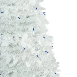 4' Pre-Lit White Tinsel Pop-Up Artificial Christmas Tree, Blue Lights -Christmas Decoration Store northlight sm92170 2 16165.1667530298