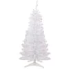 4' Pre-Lit Woodbury White Pine Slim Artificial Christmas Tree, Pink Lights