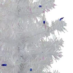 3' Pre-Lit White Medium Pine Artificial Christmas Tree - Blue Lights -Christmas Decoration Store northlight sm92884 whitestand 50720.1683572276