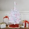 2' Pre-Lit Woodbury White Pine Slim Artificial Christmas Tree, Pink Lights -Christmas Decoration Store northlight sm92887 1 21824.1669748167