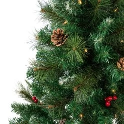 4' Pre-Lit Frosted Carolina Berry Spruce Artificial Christmas Tree, Clear Lights 12 4' Pre-Lit Frosted Carolina Berry Spruce Artificial Christmas Tree, Clear Lights -Christmas Decoration Store northlight sm92899 2 83146.1667530188
