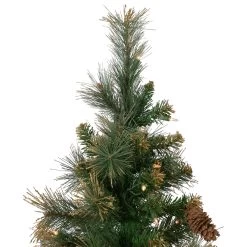 4.5' Pre-Lit Yorkshire Pine Pencil Artificial Christmas Tree, Clear Lights -Christmas Decoration Store northlight sm92926 3 28390.1667487928