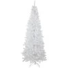7.5' Pre-Lit White Georgian Pine Pencil Artificial Christmas Tree, Warm White LED Lights -Christmas Decoration Store northlight sm92973 39605.1667530184