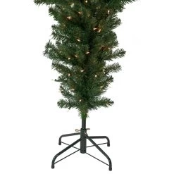 5.5' Pre-Lit Medium Upside Down Spruce Artificial Christmas Tree, Clear Lights -Christmas Decoration Store northlight sm92974 3 85012.1667530209