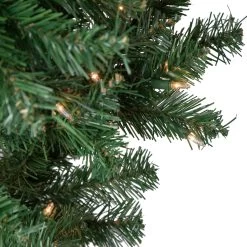 7.5' Pre-Lit Green Upside Down Spruce Artificial Christmas Tree, Clear Lights -Christmas Decoration Store northlight sm92974 4 67926.1667530212