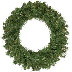 4-Piece Artificial Wolcott Spruce Christmas Tree, Wreath And Garland Set, Clear Lights -Christmas Decoration Store northlight sm92986 87 wreath 34410.1667530217