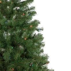 6' Pre-Lit Wilson Pine Slim Artificial Christmas Tree, Multi Lights -Christmas Decoration Store northlight sm92990 2 65841.1667530132