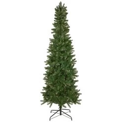 7.5' Pre-Lit Wicklow Noble Fir Artificial Christmas Tree, Clear Lights