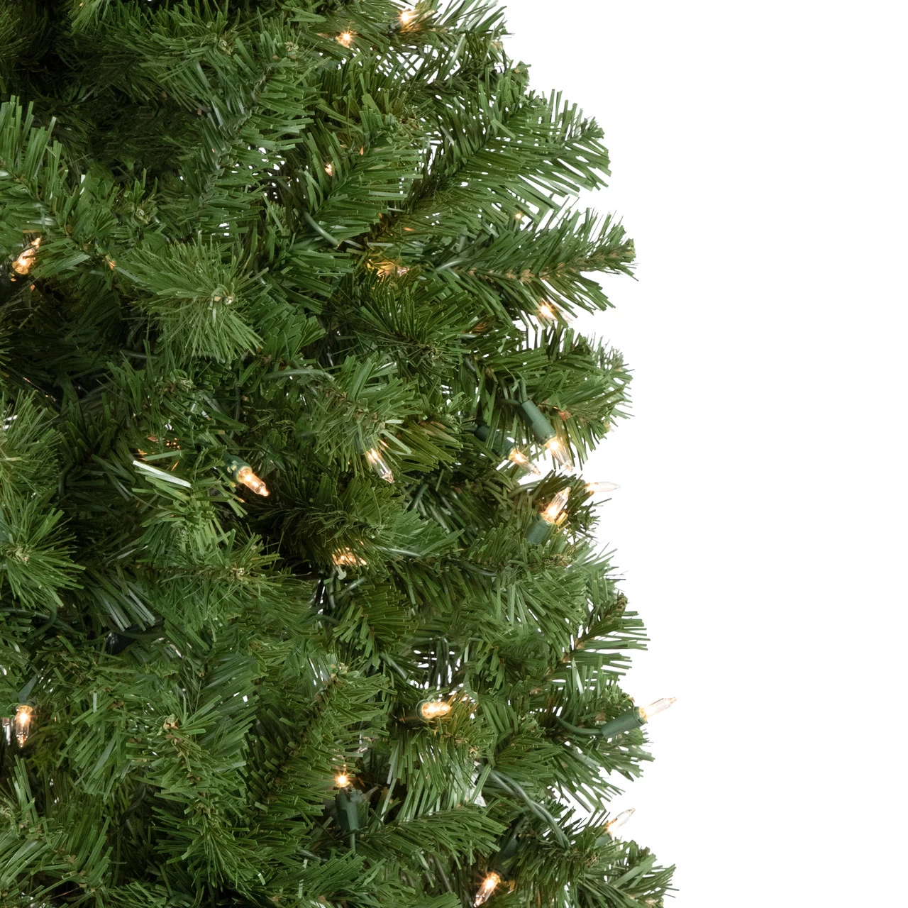 7.5' Pre-Lit Hazelton Spruce Pencil Artificial Christmas Tree, Clear Lights 5 7.5' Pre-Lit Hazelton Spruce Pencil Artificial Christmas Tree, Clear Lights - Image 3