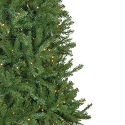 7.5' Pre-Lit Rockwood Pine Artificial Christmas Tree, Clear LED Lights -Christmas Decoration Store northlight sm93005 2up 74508.1667531223