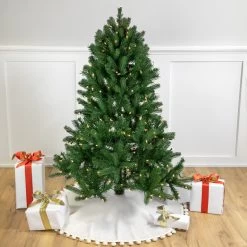 4' Pre-Lit Sierra Noble Fir Artificial Christmas Tree, Clear Lights