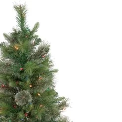 3' Pre-Lit Kingston Cashmere Pine Full Artificial Christmas Tree, Multi Lights -Christmas Decoration Store northlight sm93045 3 51614.1667530109