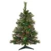 3' Pre-Lit Kingston Cashmere Pine Full Artificial Christmas Tree, Multi LED Lights