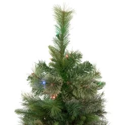 3' Pre-Lit Kingston Cashmere Pine Full Artificial Christmas Tree, Multi LED Lights -Christmas Decoration Store northlight sm93046 2 97959.1667535773