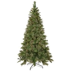 6.5' Pre-Lit Kingston Cashmere Pine Artificial Christmas Tree, Clear Lights