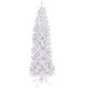 6.5' Pre-Lit Woodbury White Pine Pencil Artificial Christmas Tree, Pink Lights -Christmas Decoration Store northlight sm93088 1 05036.1667386158