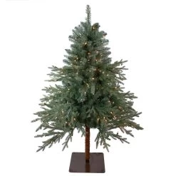 4.5' Pre-Lit Full Fairbanks Alpine Artificial Christmas Tree - Clear Lights