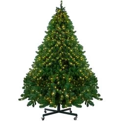 9' Pre-Lit Full Olympia Pine Artificial Christmas Tree - Warm White Lights