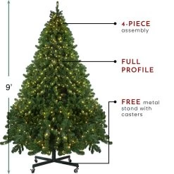 9' Pre-Lit Full Olympia Pine Artificial Christmas Tree - Warm White Lights -Christmas Decoration Store northlight th28354 thumbnail 1 28499.1667572691
