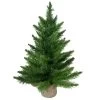 24" Mini Balsam Pine Artificial Christmas Tree In Burlap Base, Unlit -Christmas Decoration Store northlight v03995 updated2022 25630.1667488327