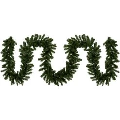 50' X 10" Pre-Lit Canadian Pine Commercial Artificial Christmas Garland, Clear Lights
