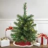 18" Pre-Lit Medium Canadian Pine Artificial Christmas Tree - Multicolor Lights
