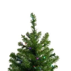 2' Pre-Lit Medium Canadian Pine Artificial Christmas Tree, Multicolor Lights -Christmas Decoration Store northlight v15848 4update 26664.1683151108