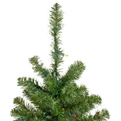 5' Pre-Lit Medium Canadian Pine Artificial Christmas Tree - Multicolor Lights -Christmas Decoration Store northlight v15853 2new 12778.1667580399
