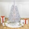 3' Pre-Lit LED Snow White Medium Artificial Christmas Tree - Clear Lights -Christmas Decoration Store northlight v15866 1 50171.1682534908