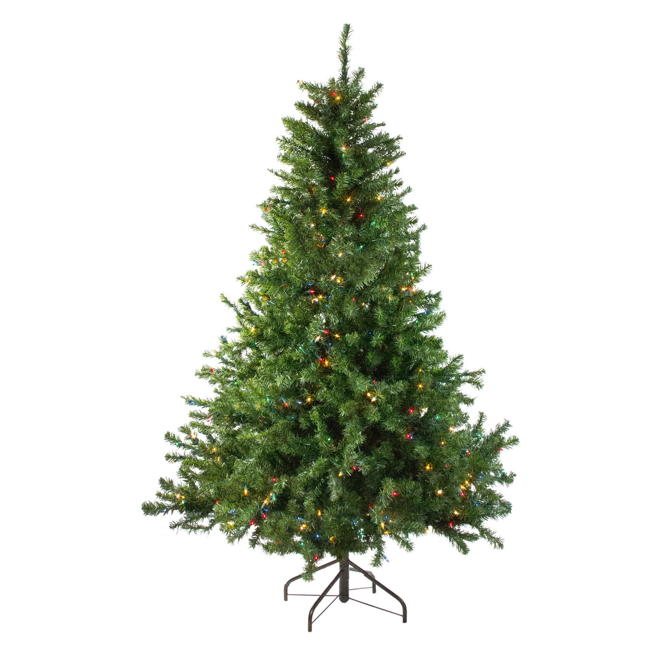 6' Pre-Lit Medium Canadian Pine Artificial Christmas Tree - Multicolor Lights 3 6' Pre-Lit Medium Canadian Pine Artificial Christmas Tree - Multicolor Lights