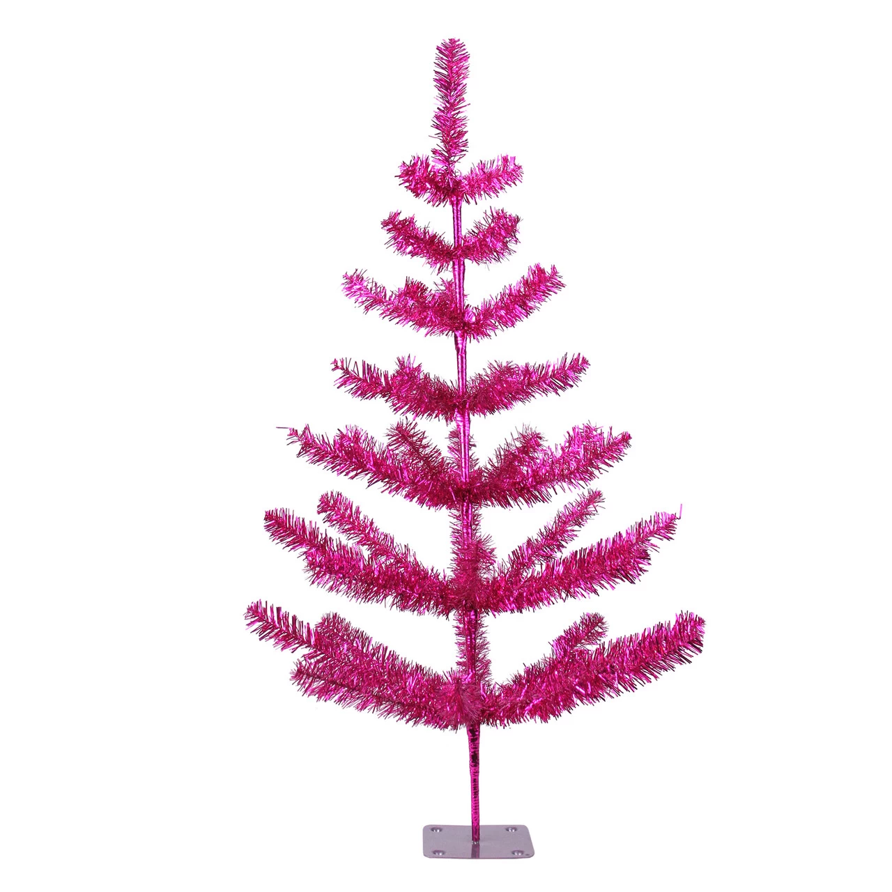 3' Medium Fuchsia Pink Pine Twig Artificial Christmas Tree - Unlit 3 3' Medium Fuchsia Pink Pine Twig Artificial Christmas Tree - Unlit