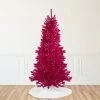 9' Metallic Pink Tinsel Artificial Christmas Tree - Unlit 2 9' Metallic Pink Tinsel Artificial Christmas Tree - Unlit -Christmas Decoration Store northlight v27310 50623.1667569939