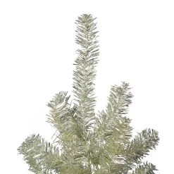 9' Metallic Platinum Artificial Tinsel Christmas Tree - Unlit -Christmas Decoration Store northlight v27311 3 00499.1682520511