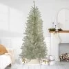 9' Metallic Platinum Artificial Tinsel Christmas Tree - Unlit