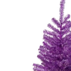 3' Metallic Purple Tinsel Artificial Christmas Tree - Unlit -Christmas Decoration Store northlight v27321 2 56871.1667573622