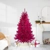 6' Metallic Pink Tinsel Artificial Christmas Tree - Unlit