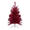 3' Metallic Crimson Tinsel Artificial Christmas Tree - Unlit -Christmas Decoration Store northlight v27325 39207.1682534559