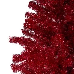 7' Metallic Red Tinsel Artificial Christmas Tree - Unlit 11 7' Metallic Red Tinsel Artificial Christmas Tree - Unlit -Christmas Decoration Store northlight v27327 same20as20v27328 2 06253.1676305759