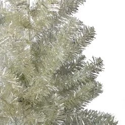 3' Metallic Platinum Artificial Tinsel Christmas Tree - Unlit -Christmas Decoration Store northlight v27331 1 09781.1682521172