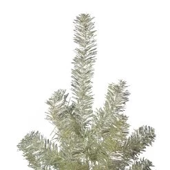 4.5' Metallic Platinum Artificial Tinsel Christmas Tree - Unlit -Christmas Decoration Store northlight v27331 2 84091.1682519928