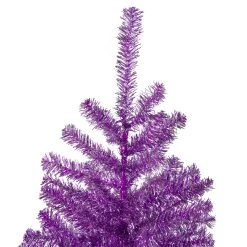 3' Metallic Purple Tinsel Artificial Christmas Tree - Unlit -Christmas Decoration Store northlight v27331 4 89900.1667573622
