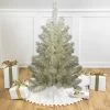 3' Metallic Platinum Artificial Tinsel Christmas Tree - Unlit -Christmas Decoration Store northlight v27331 08115.1682521171