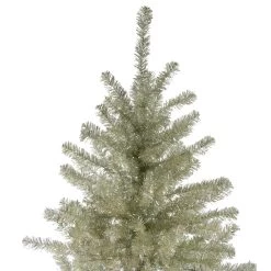 6' Unlit Medium Platinum Tinsel Artificial Christmas Tree -Christmas Decoration Store northlight v27333 2 67651.1682520623