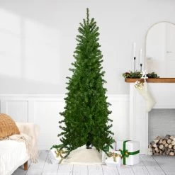 7.5' Canadian Pine Artificial Pencil Christmas Tree - Unlit