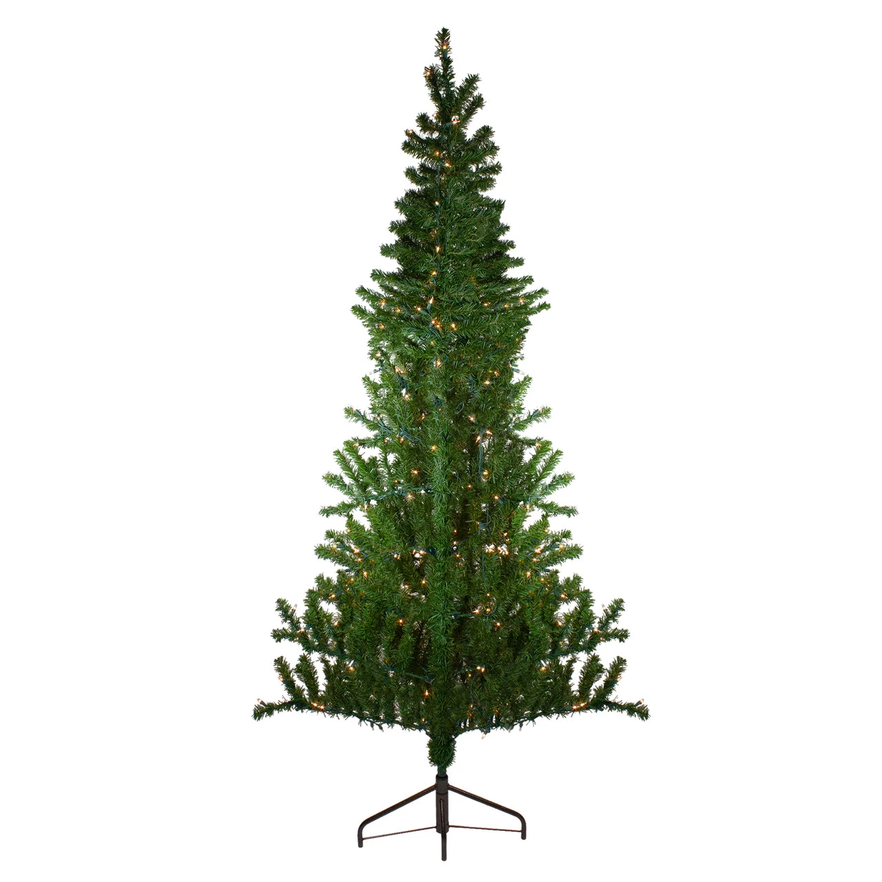 7.5' Pre-Lit Medium Canadian Pine Artificial Christmas Wall Tree - Clear Lights 8 7.5' Pre-Lit Medium Canadian Pine Artificial Christmas Wall Tree - Clear Lights - Image 6