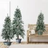 Set Of 3 Flocked Alpine Artificial Christmas Trees - Unlit -Christmas Decoration Store northlight v27430updated 35505.1676305807