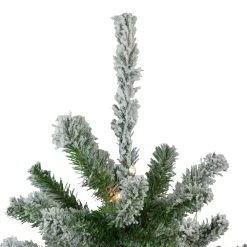 3' Pre-Lit Flocked Alpine Artificial Christmas Tree - Clear Lights -Christmas Decoration Store northlight v27440 2updated 13621.1667573766