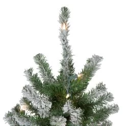 6' Pre-Lit Flocked Alpine Artificial Christmas Tree, Clear Lights -Christmas Decoration Store northlight v27441 2updated 68672.1683210529