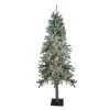 6' Pre-Lit Flocked Alpine Artificial Christmas Tree, Clear Lights -Christmas Decoration Store northlight v27441updated 14382.1683210528